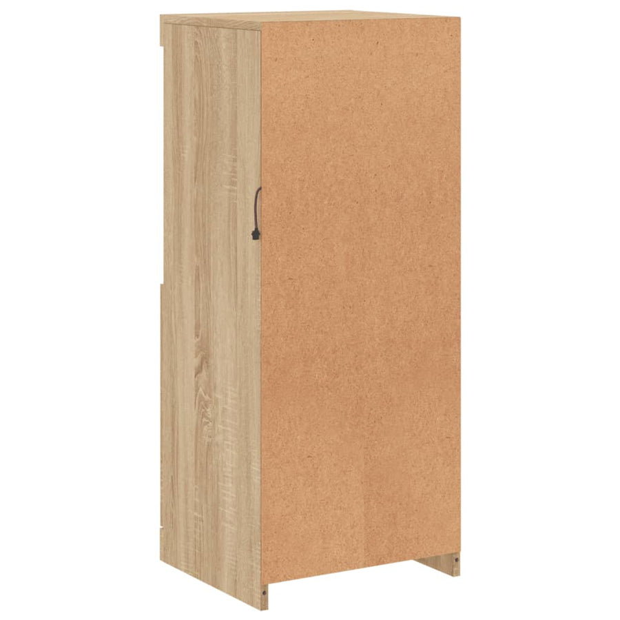 Dressoir Met Led-Verlichting 4X37X00 Cm Kleurig Sonoma eiken