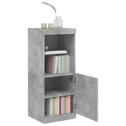 Dressoir Met Led-Verlichting 4X37X00 Cm Betongrijs