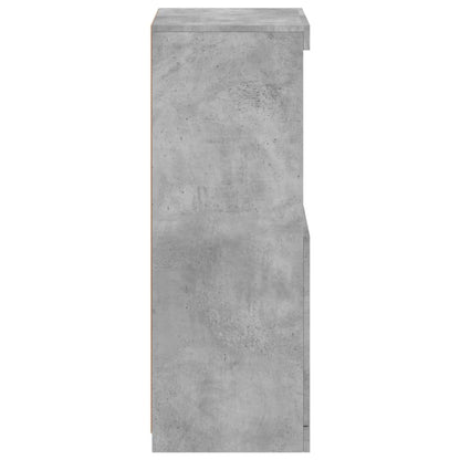 Dressoir Met Led-Verlichting 4X37X00 Cm Betongrijs
