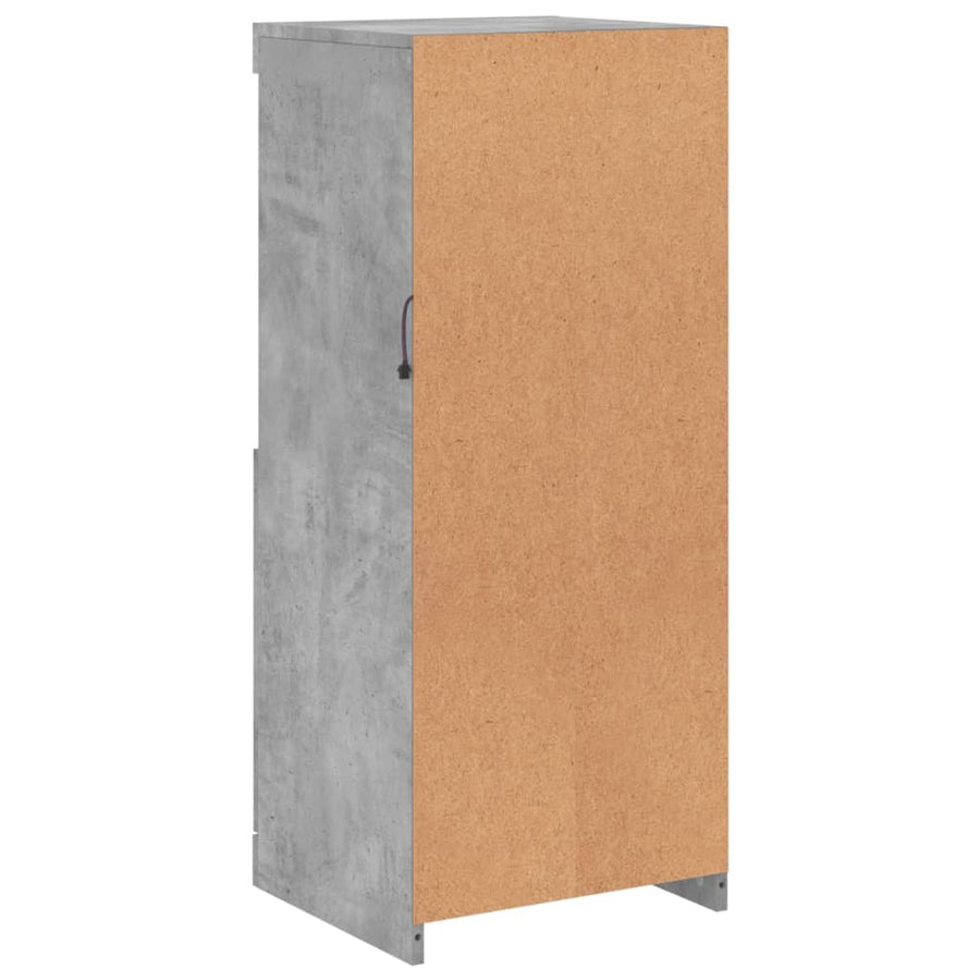 Dressoir Met Led-Verlichting 4X37X00 Cm Betongrijs