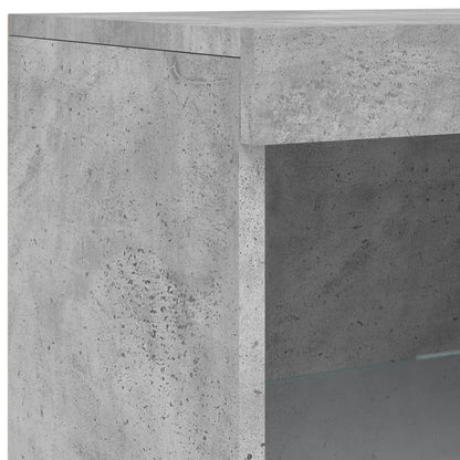 Dressoir Met Led-Verlichting 4X37X00 Cm Betongrijs