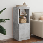 Dressoir 41x37x100 cm betongrijs LED