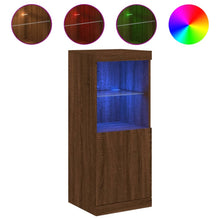 Dressoir Met Led-Verlichting 4X37X00 Cm Bruineikenkleurig bruin eikenkleur