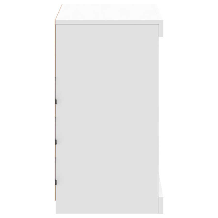 Dressoir Met Led-Verlichting 60,5X37X67 Cm Wit