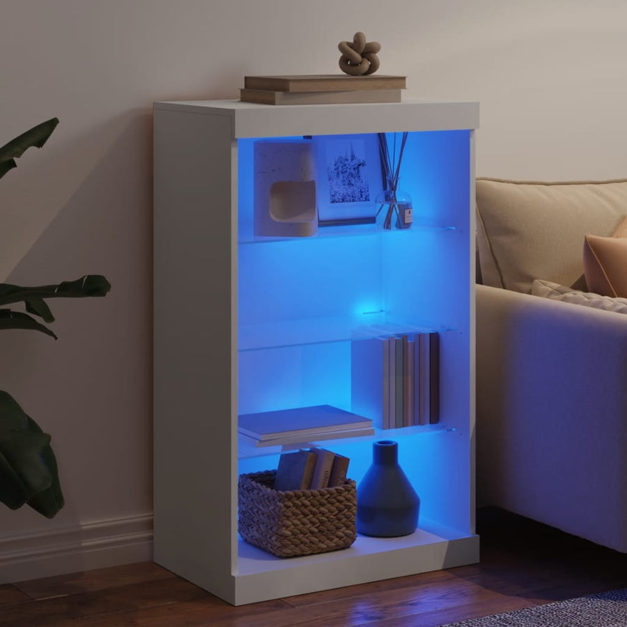 Dressoir Met Led-Verlichting 60,5X37X00 Cm Wit