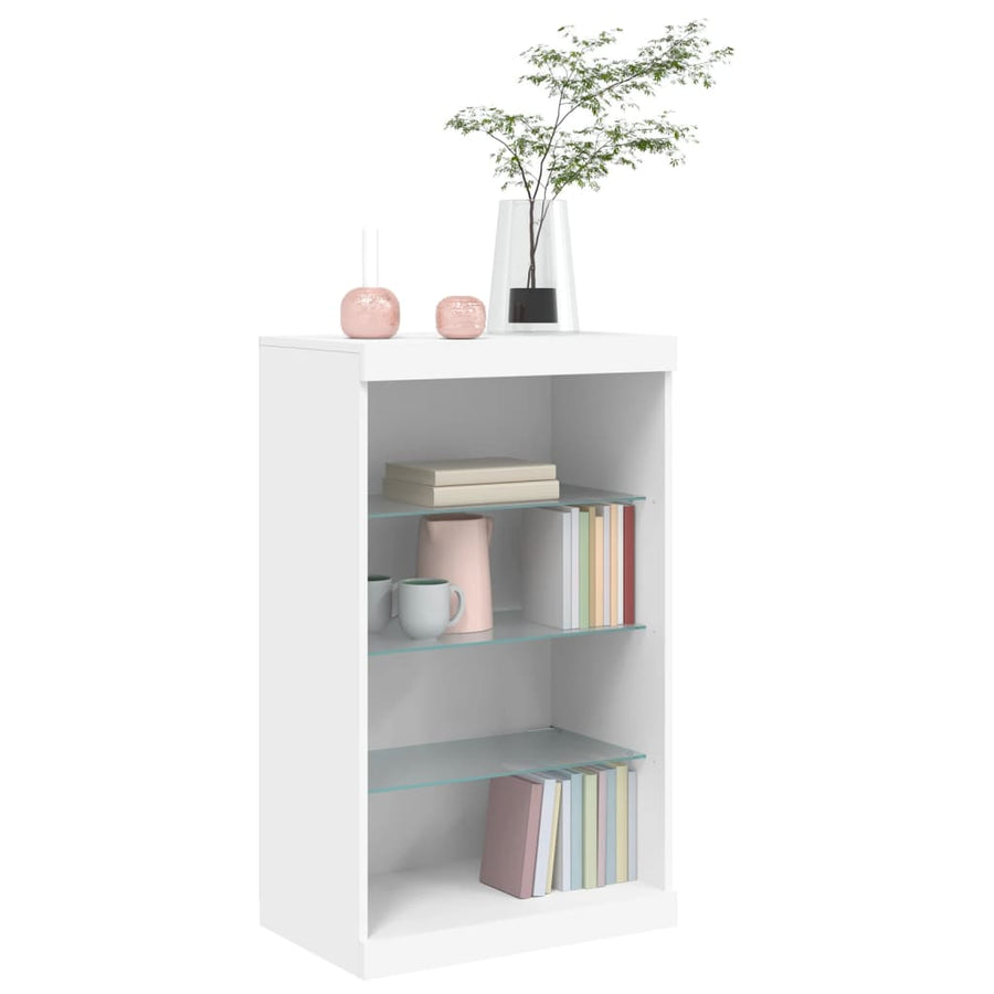 Dressoir Met Led-Verlichting 60,5X37X00 Cm Wit