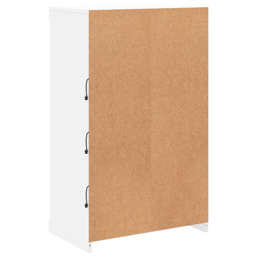 Dressoir Met Led-Verlichting 60,5X37X00 Cm Wit
