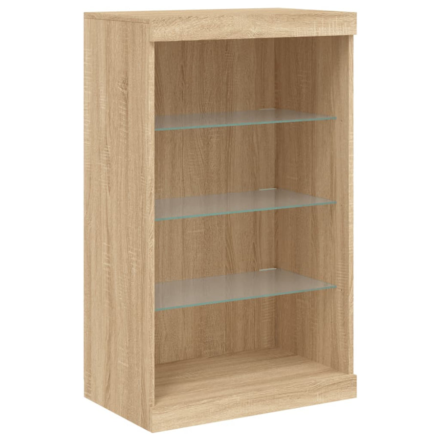 Dressoir Met Led-Verlichting 60,5X37X00 Cm Kleurig Sonoma eiken