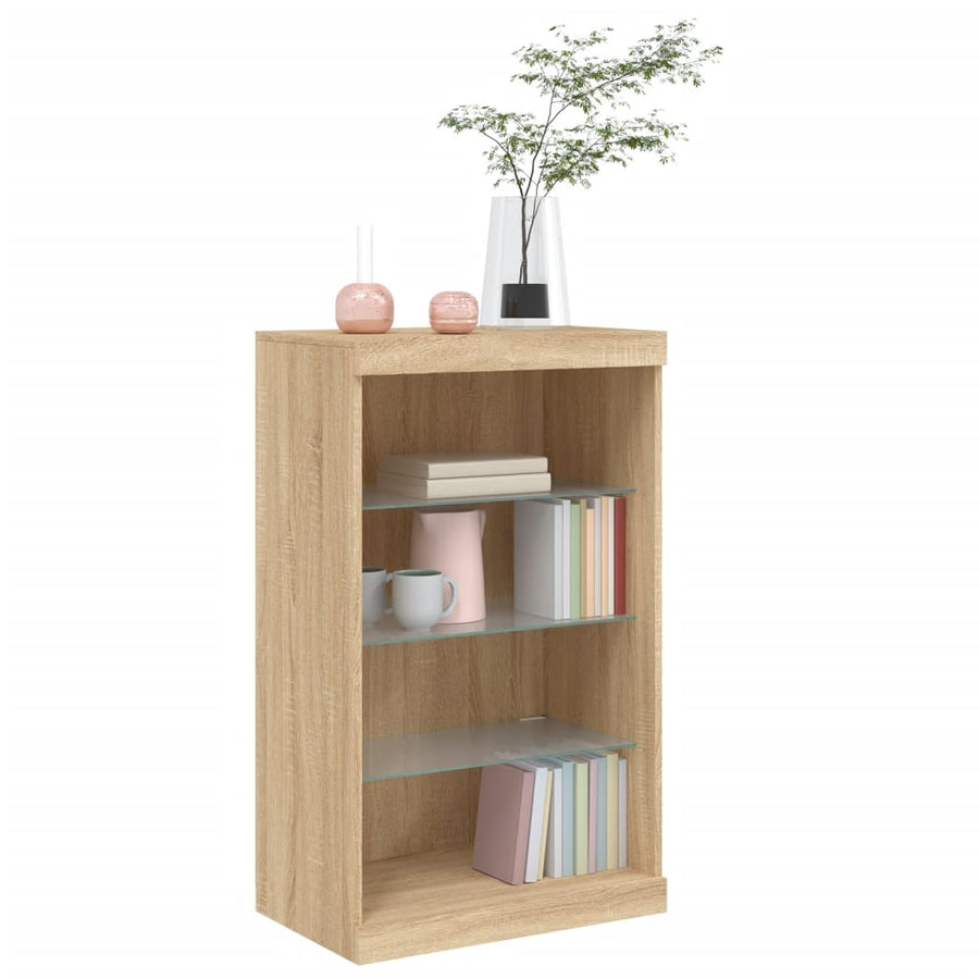 Dressoir Met Led-Verlichting 60,5X37X00 Cm Kleurig Sonoma eiken