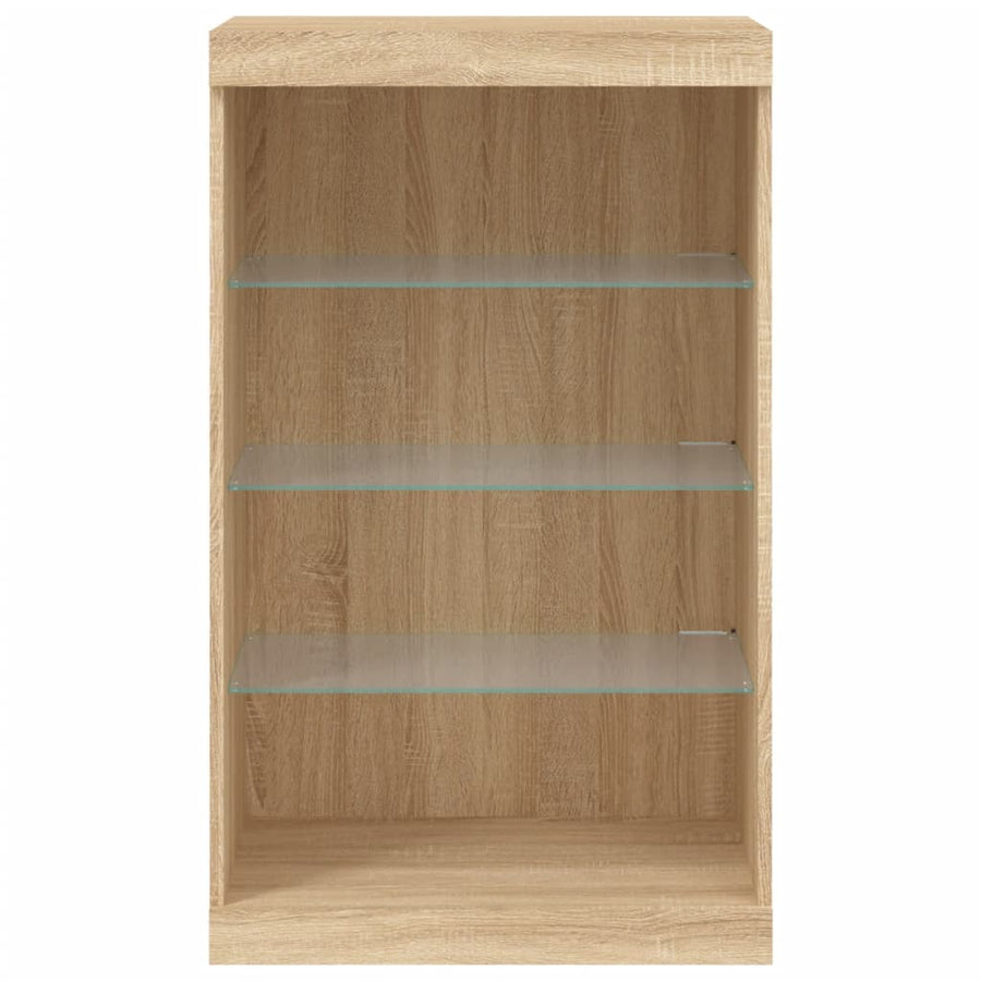 Dressoir Met Led-Verlichting 60,5X37X00 Cm Kleurig Sonoma eiken