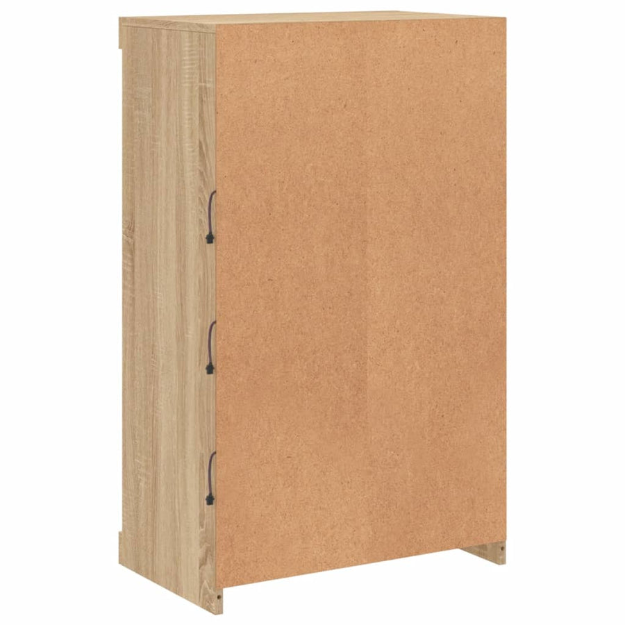 Dressoir Met Led-Verlichting 60,5X37X00 Cm Kleurig Sonoma eiken