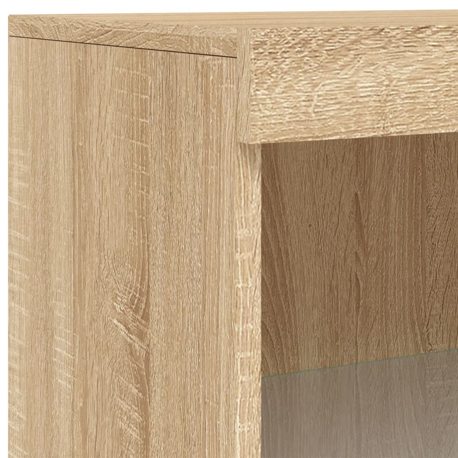 Dressoir Met Led-Verlichting 60,5X37X00 Cm Kleurig Sonoma eiken