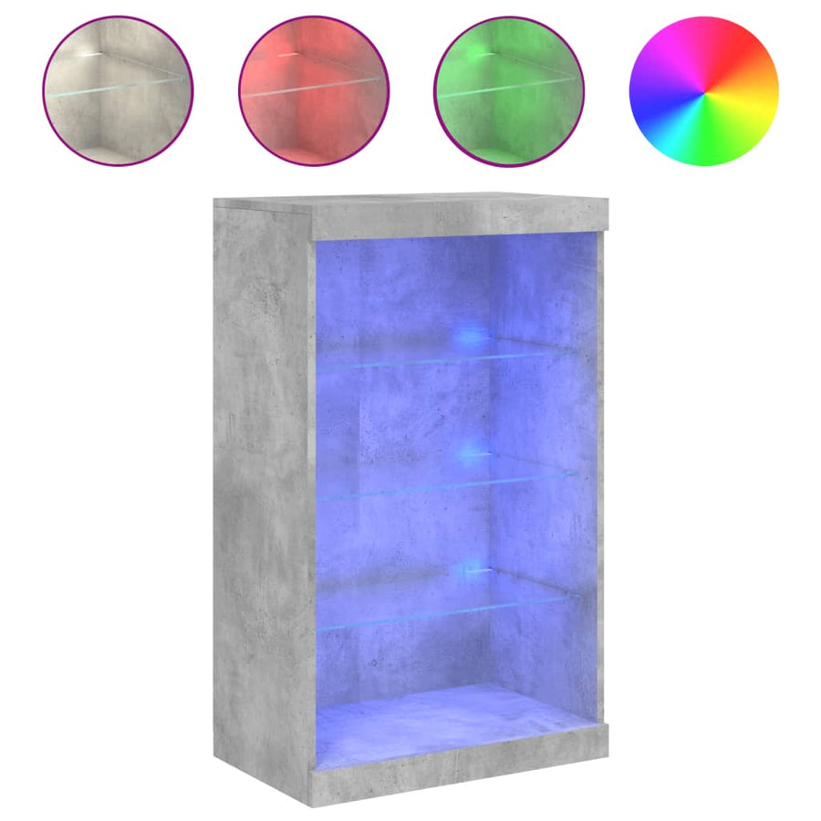 Dressoir Met Led-Verlichting 60,5X37X00 Cm Betongrijs