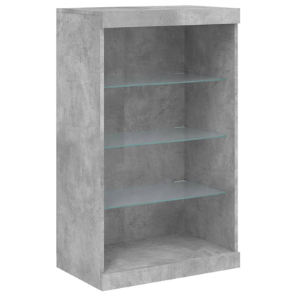 Dressoir Met Led-Verlichting 60,5X37X00 Cm Betongrijs