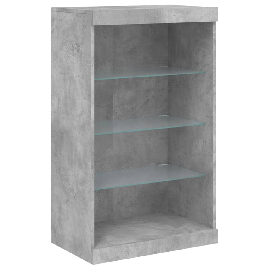 Dressoir Met Led-Verlichting 60,5X37X00 Cm Betongrijs