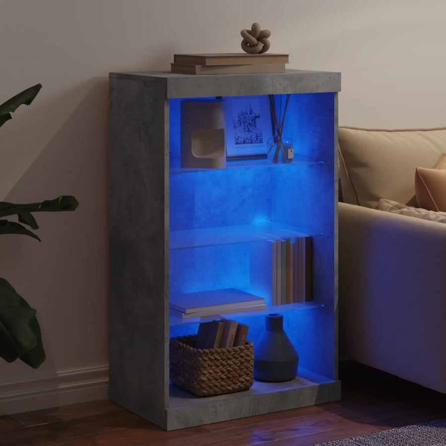 Dressoir Met Led-Verlichting 60,5X37X00 Cm Betongrijs