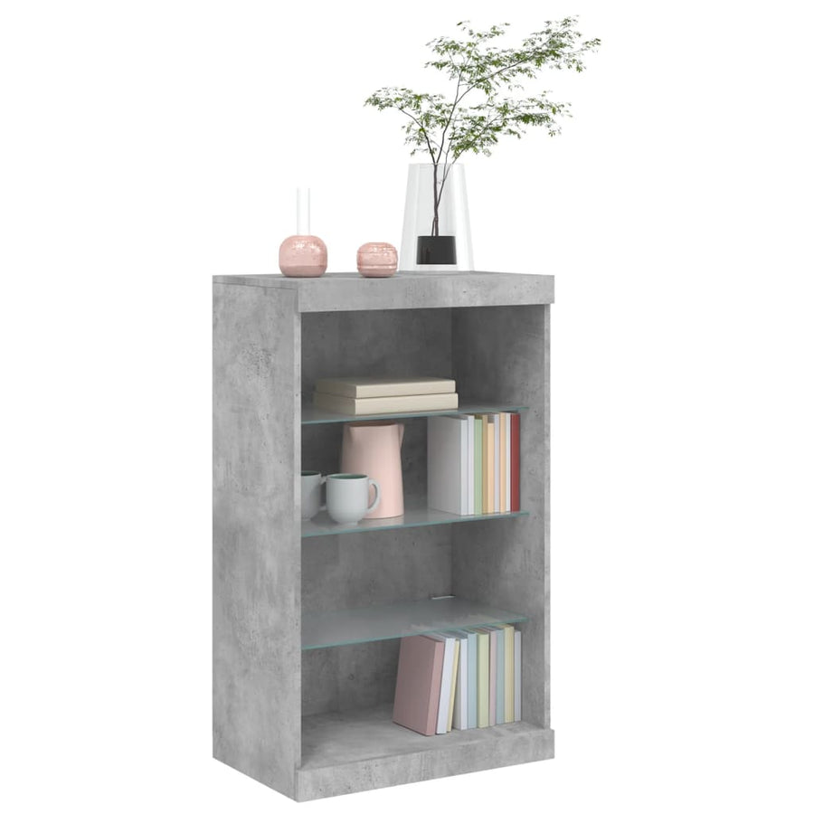 Dressoir Met Led-Verlichting 60,5X37X00 Cm Betongrijs