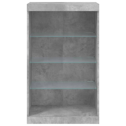 Dressoir Met Led-Verlichting 60,5X37X00 Cm Betongrijs