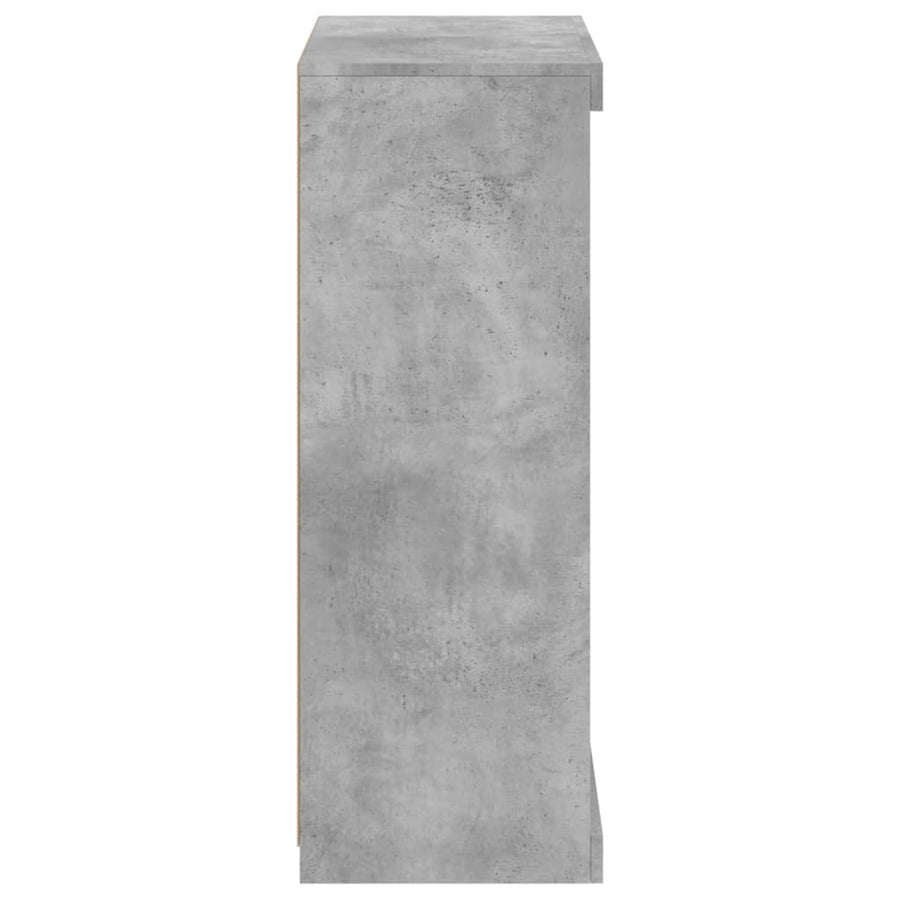 Dressoir Met Led-Verlichting 60,5X37X00 Cm Betongrijs