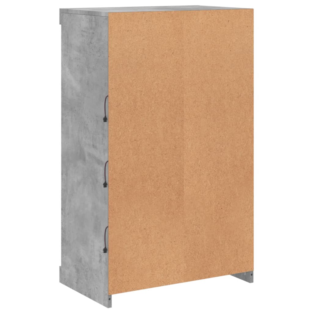 Dressoir Met Led-Verlichting 60,5X37X00 Cm Betongrijs