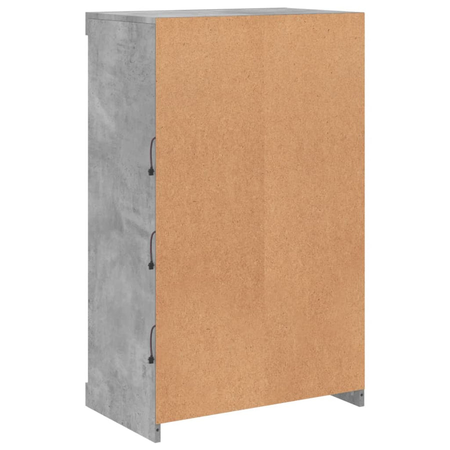 Dressoir Met Led-Verlichting 60,5X37X00 Cm Betongrijs