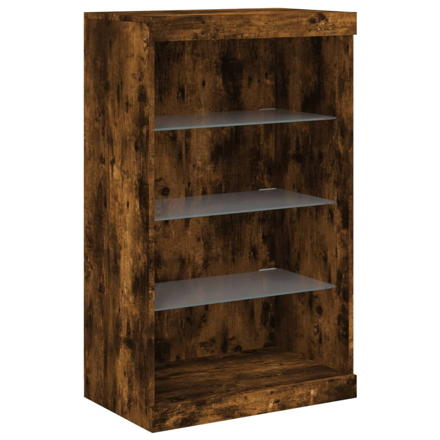 Dressoir Met Led-Verlichting 60,5X37X00 Cm Kleur Gerookt eiken
