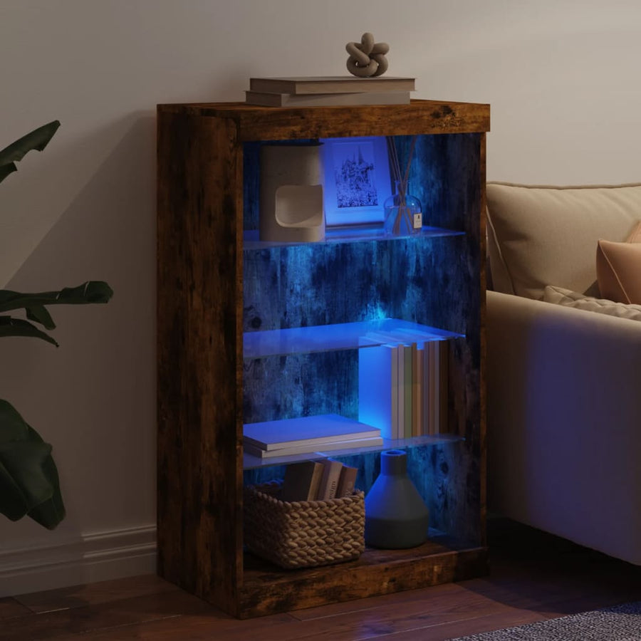Dressoir Met Led-Verlichting 60,5X37X00 Cm Kleur Gerookt eiken