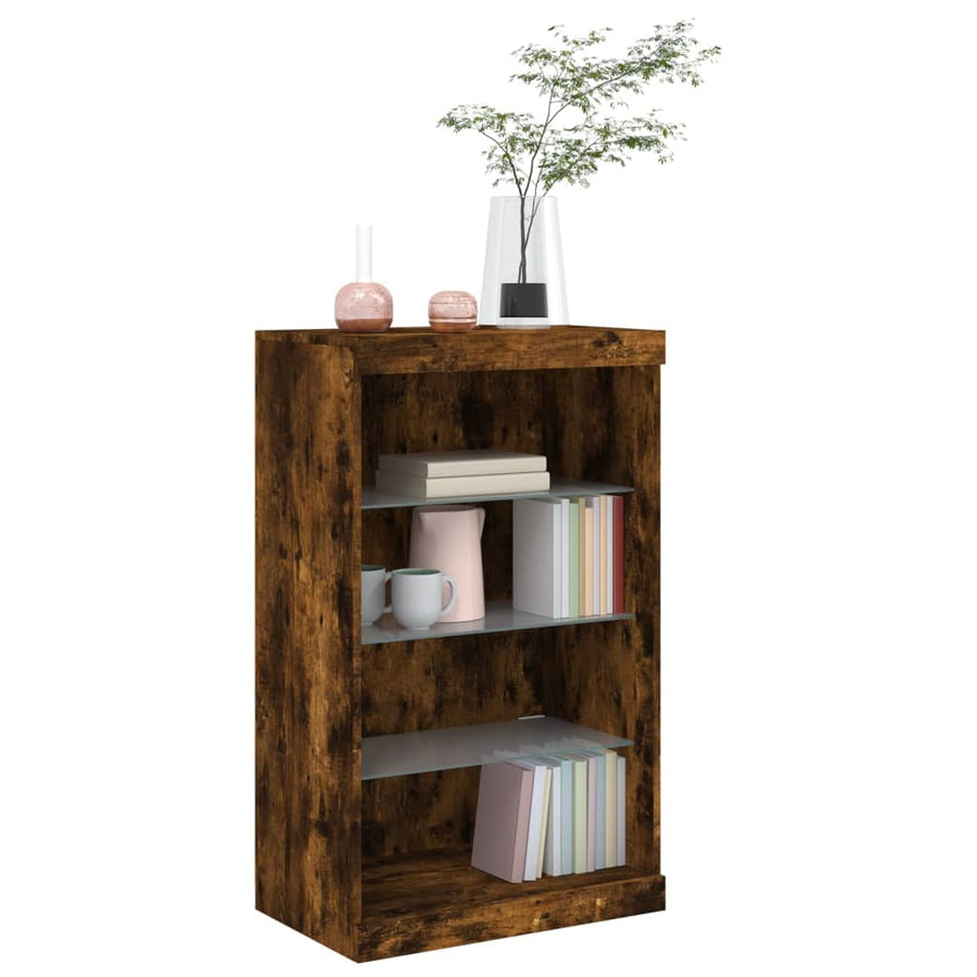 Dressoir Met Led-Verlichting 60,5X37X00 Cm Kleur Gerookt eiken