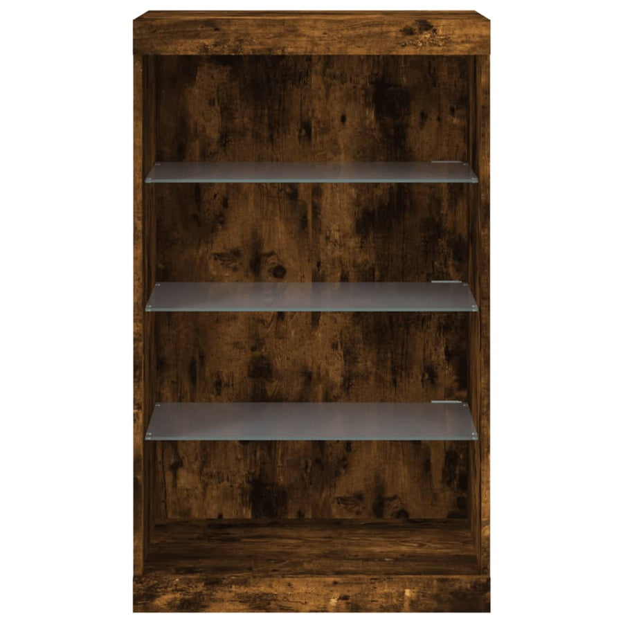 Dressoir Met Led-Verlichting 60,5X37X00 Cm Kleur Gerookt eiken