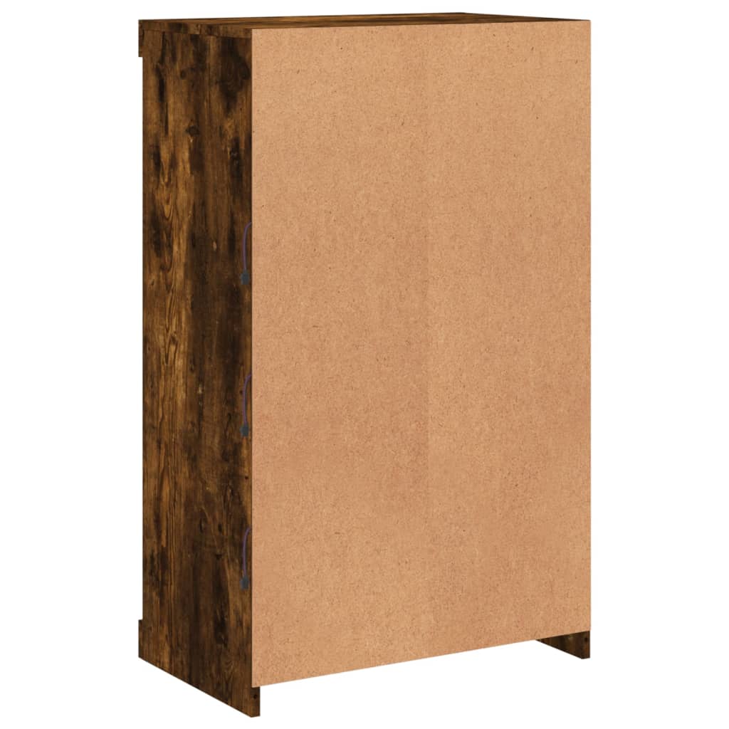 Dressoir Met Led-Verlichting 60,5X37X00 Cm Kleur Gerookt eiken