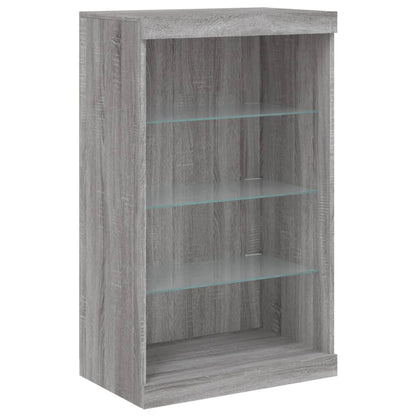 Dressoir Met Led-Verlichting 60,5X37X00 Cm Eiken Grijs sonoma