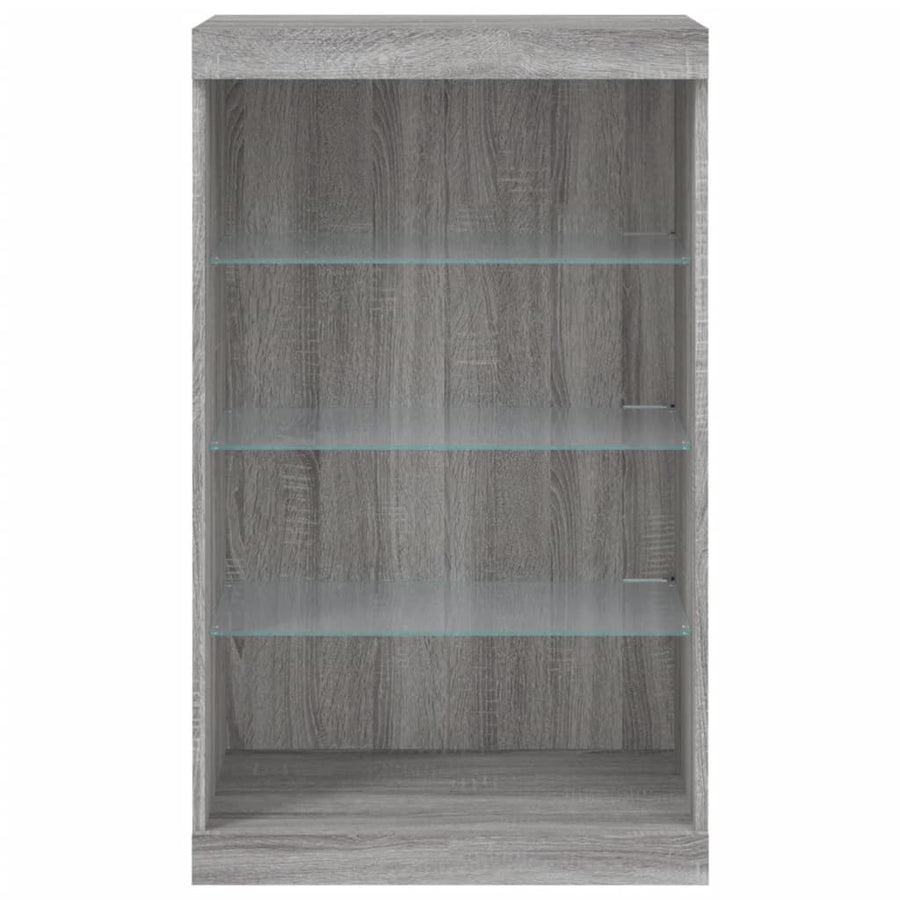 Dressoir Met Led-Verlichting 60,5X37X00 Cm Eiken Grijs sonoma