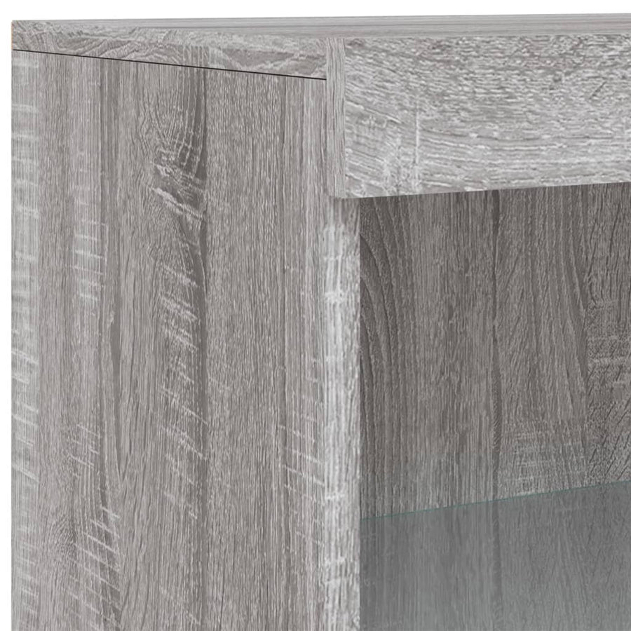 Dressoir Met Led-Verlichting 60,5X37X00 Cm Eiken Grijs sonoma