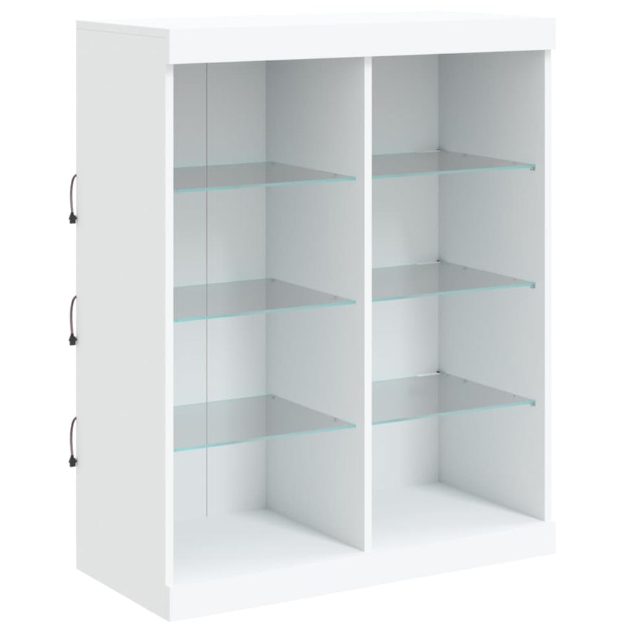 Dressoir Met Led-Verlichting 8X37X00 Cm Wit