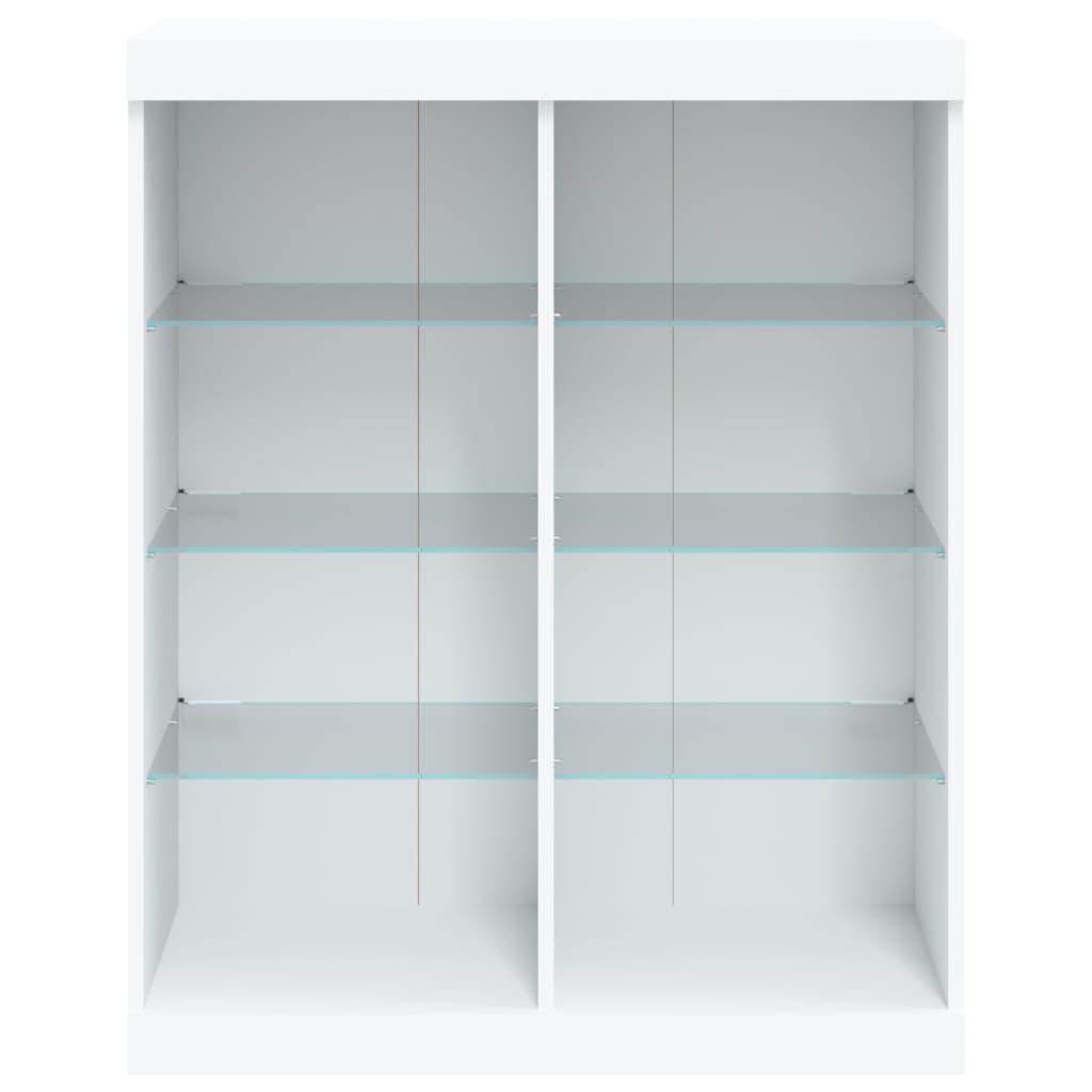 Dressoir Met Led-Verlichting 8X37X00 Cm Wit