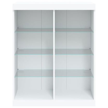 Dressoir Met Led-Verlichting 8X37X00 Cm Wit