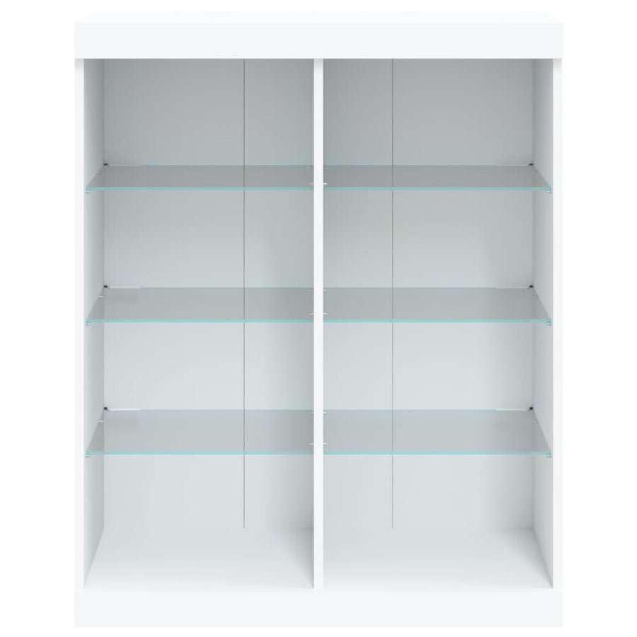 Dressoir Met Led-Verlichting 8X37X00 Cm Wit