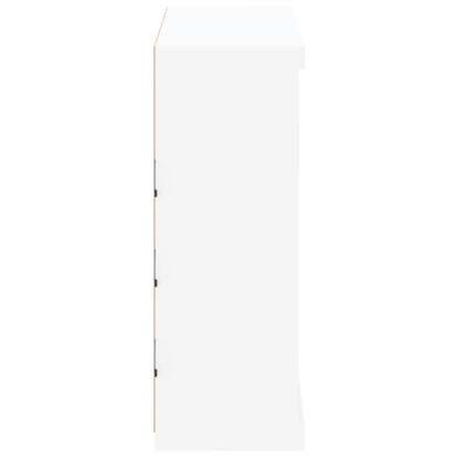 Dressoir Met Led-Verlichting 8X37X00 Cm Wit
