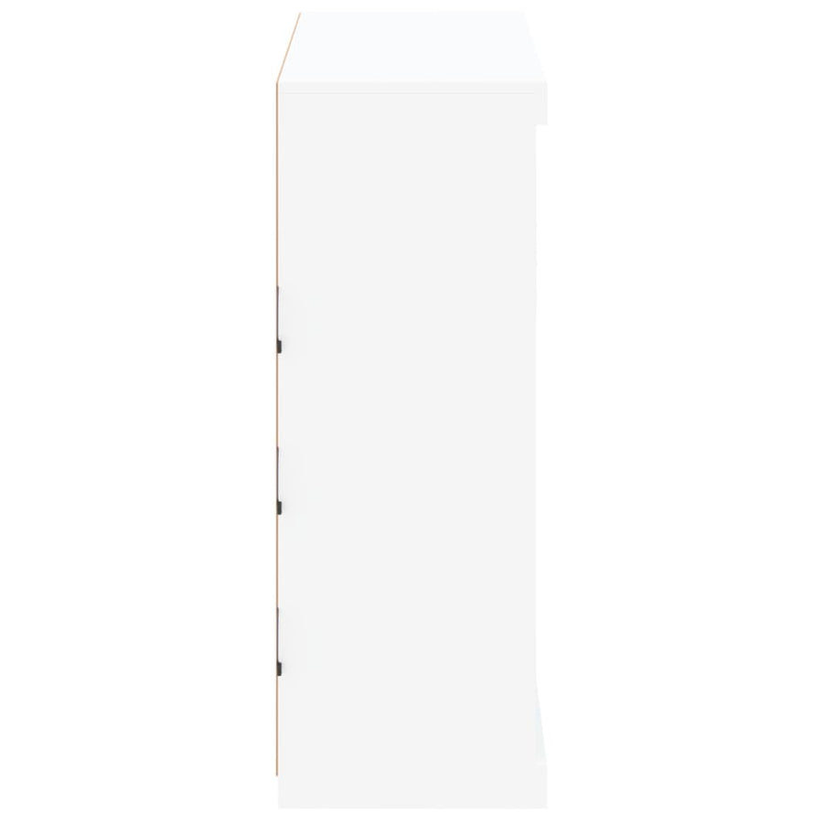 Dressoir Met Led-Verlichting 8X37X00 Cm Wit