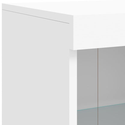 Dressoir Met Led-Verlichting 8X37X00 Cm Wit