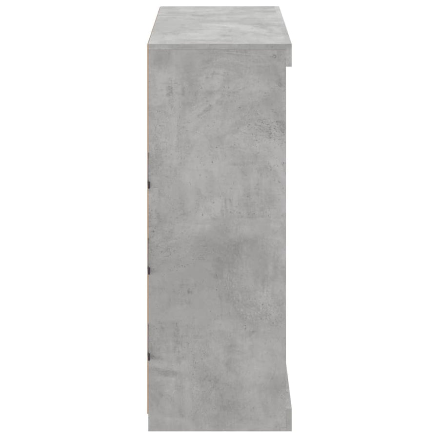 Dressoir Met Led-Verlichting 8X37X00 Cm Betongrijs