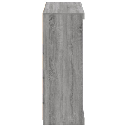 Dressoir Met Led-Verlichting 8X37X00 Cm Eiken Grijs sonoma