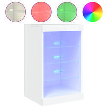 Dressoir Met Led-Verlichting 4X37X67 Cm Wit