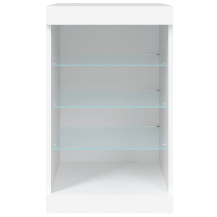 Dressoir Met Led-Verlichting 4X37X67 Cm Wit