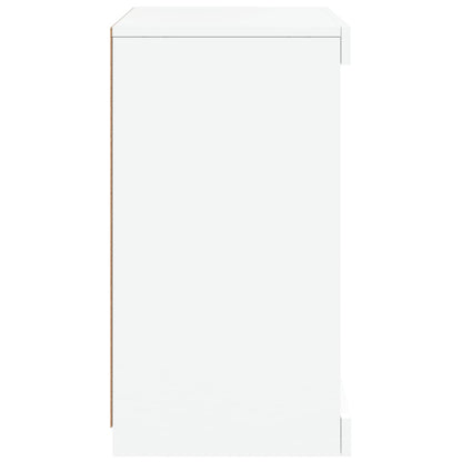 Dressoir Met Led-Verlichting 4X37X67 Cm Wit