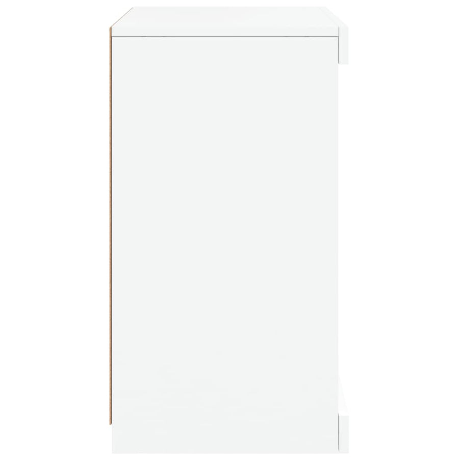 Dressoir Met Led-Verlichting 4X37X67 Cm Wit