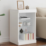 Dressoir 41x37x67 cm wit met LED