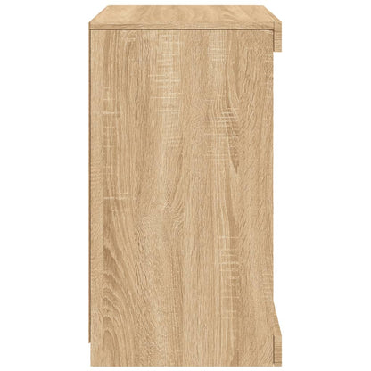 Dressoir Met Led-Verlichting 4X37X67 Cm Kleurig Sonoma eiken