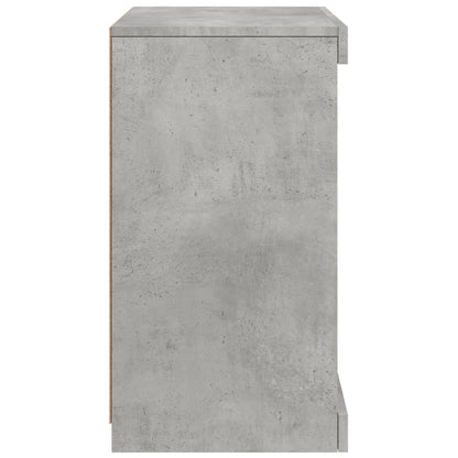 Dressoir Met Led-Verlichting 4X37X67 Cm Betongrijs