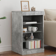 Dressoir 41x37x67 cm betongrijs LED